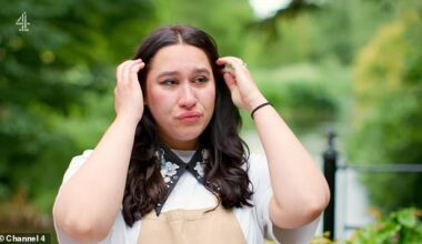 It was the end of the road for Nataliia Richardson on The Great British Bake Off as she was eliminated on Tuesday's episode