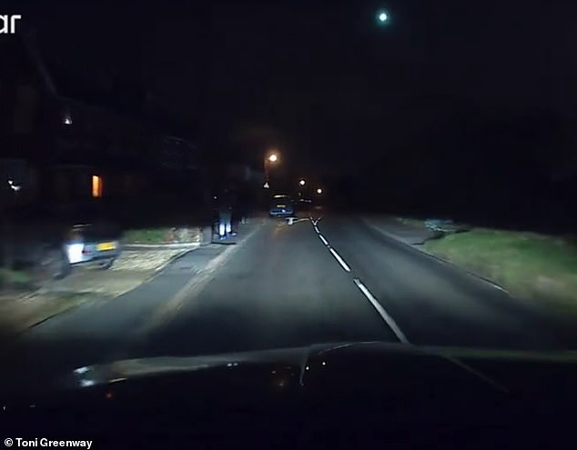 Lucky stargazers in Northfields and West Ealing, west London, and further afield, have reported seeing a blue-ish green blob race through the city's sky on Tuesday night