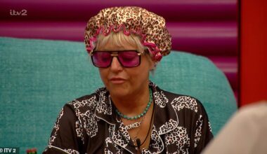 Big Brother housemate Caroline (Pictured) has been issued a formal warning for offensive language after making transphobic comments to Zelah