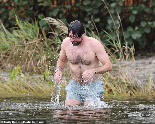 He was spotted enjoying a freshwater dip at Loch Lomond less than 24 hours after being dismissed