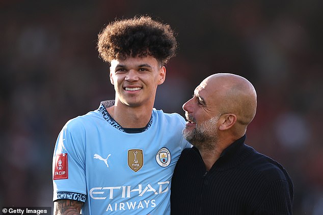 Pep Guardiola has converted O'Reilly, who played one season in the City academy as a lone striker, into a full back