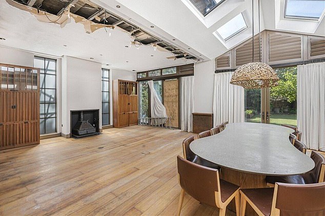 Pictures of the property have been made available on property website RightMove and the listing attempts to entice buyers by saying the house 'presents a unique opportunity to restore and enhance a residence to its former glory'