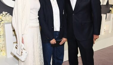 Geri Halliwell and Christian Horner put on a united front as they were joined by his daughter Olivia at the Victoria Beckham premiere in London on Wednesday