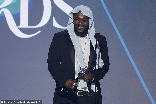 Drake had been suing Universal Music Group (UMG) ¿ the parent company of his label Republic Records ¿ for defamation in response to Lamar's chart topper, in which he described Drake as a 'pedophile'; Lamar is pictured June 9 in LA