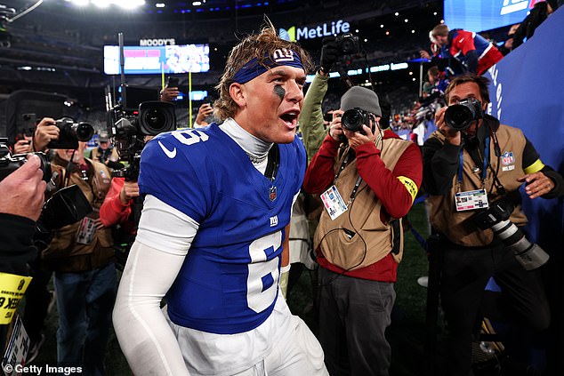 Jaxson Dart gave New York Giants fans a reason to be proud again in their win over the Eagles