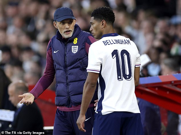 Bellingham has been left out of the current England squad by manager Thomas Tuchel