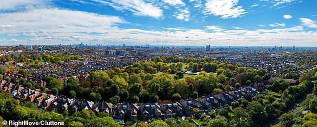 The listing is all the more ambitious as the average home in the area sells for £5.5million less on average