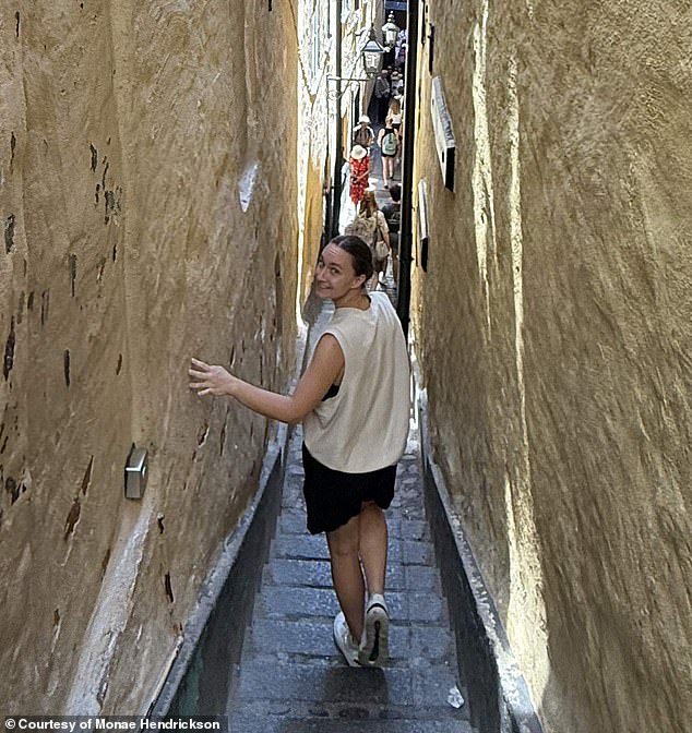 Hendrickson (seen in Stockholm) saved money by picking cheap countries and cooking rather than eating out; she also got deals by staying in hotels for longer periods of time