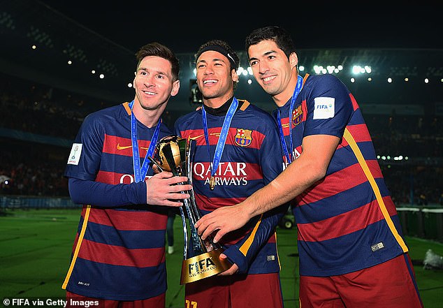 Neymar, Suarez and Messi were part of a formidable attacking trio at Spanish side Barcelona