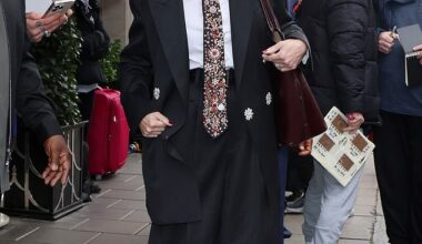 Julia Roberts was ever the accommodating superstar as she stopped for pictures and chatted to fans while leaving Claridges Hotel in London, on Friday