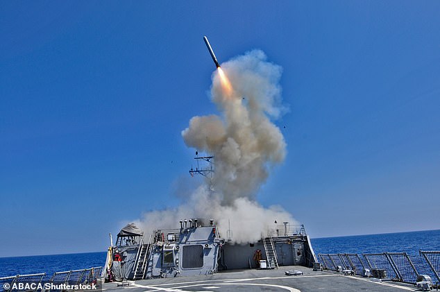 File photo: A Tomahawk missile is launched over the Mediterranean sea in March 2011