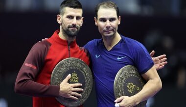 Novak Djokovic (left) has explained why he will never be friends with Rafael Nadal (right)
