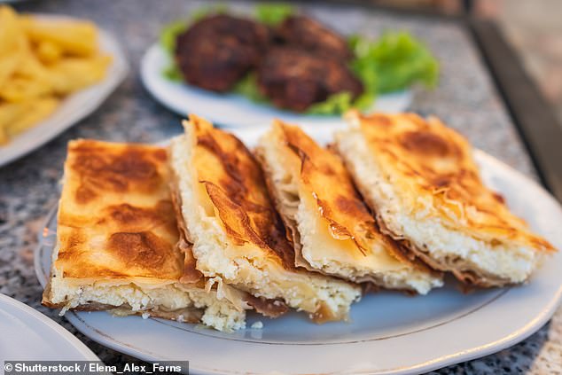 Byrek cheese pie is a delicious Albanian speciality
