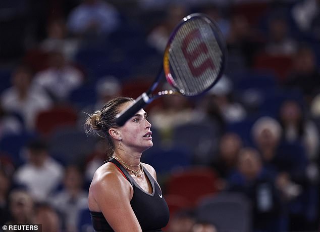 A frustrated Sabalenka eventually was beaten in a third set tie-break by Pegula in Wuhan