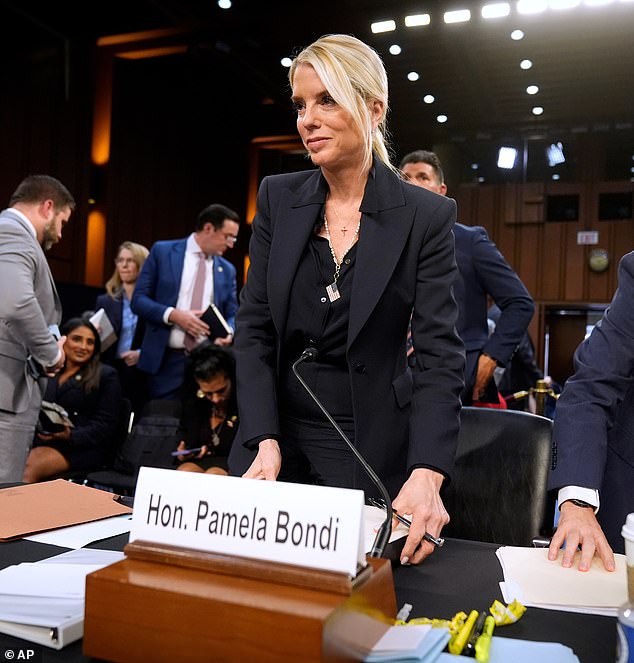 During the hearing, Senator Sheldon Whitehouse asked Pam Bondi on why the Justice Department has not looked into 'hundreds' of 'suspicious activity reports' about Epstein's finances
