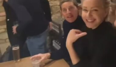 Ellen DeGeneres and Portia de Rossi are embracing life in the English countryside after relocating to the UK more than a year ago (pictured in local pub The Farmer's Dog)