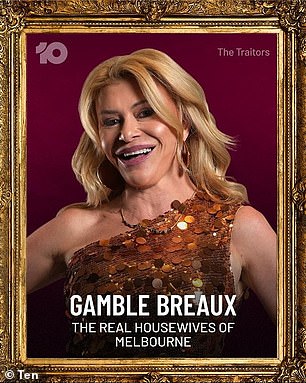 Representing the Real Housewives franchise are Melbourne's Gamble Breaux (left) and Sydney's Krissy Marsh (right) - both of whom are expected to bring the glamour and gossip to the game.