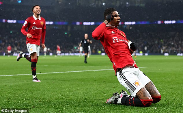 Rashford's most prolific campaign came under Erik ten Hag when he scored 30 in a season