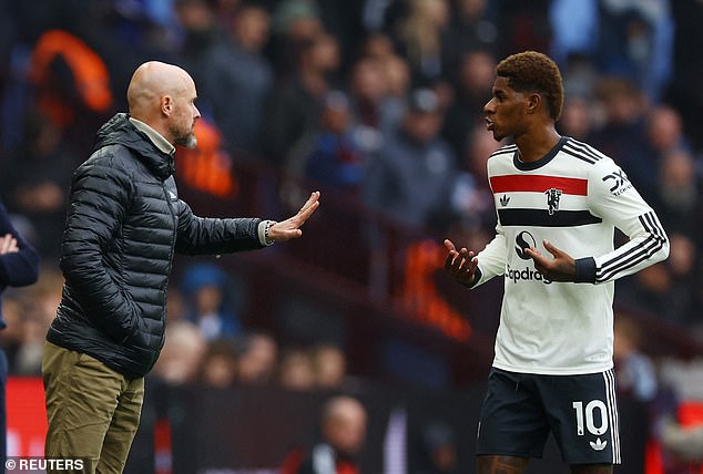Ten Hag had warned about Rashford's lifestyle amid the forward's dramatic loss of form