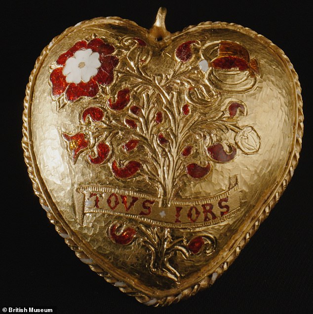 According to research by experts from the Museum, the 24 carat gold artefact may have been created for a tournament held in October 1518 to mark the betrothal of Henry VIII's and Katharine's daughter, Princess Mary, to the French heir apparent