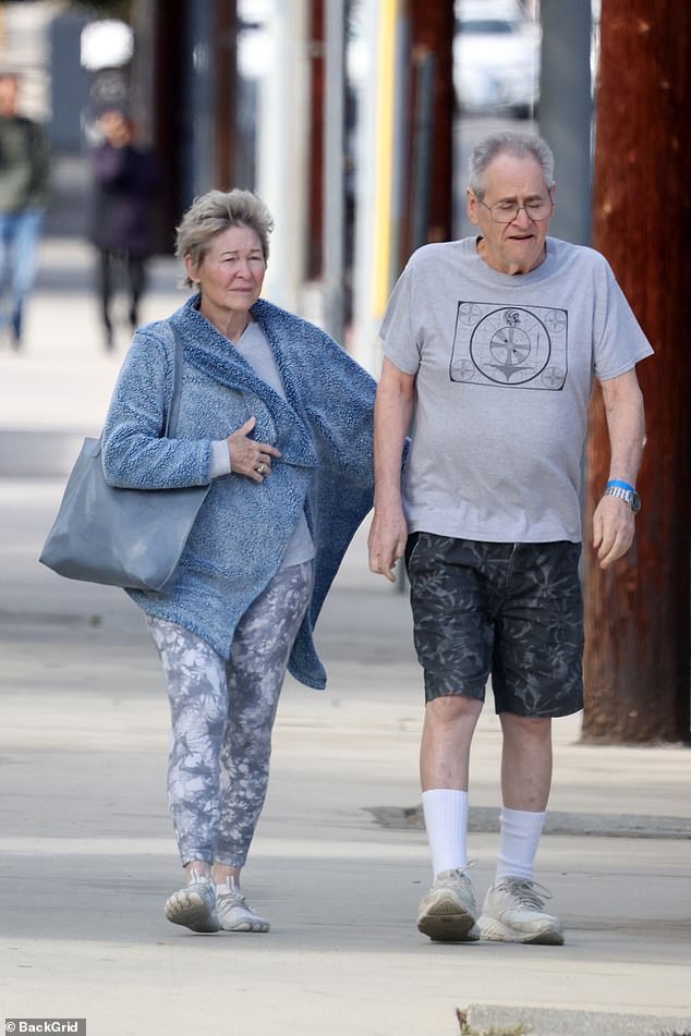 The actress, now 76 and as radiant as ever, was later seen meeting up with her longtime partner, Lanny Tiefer