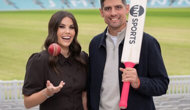 Becky Ives (left) and Alastair Cook will be part of the TNT Sports' Ashes coverage