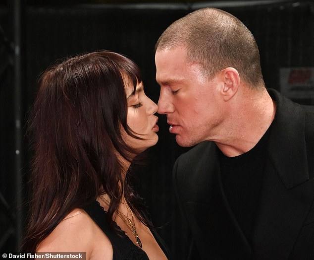 Channing cut a dapper figure in an all black ensemble while Inka made sure to turn heads in a coordinated daring black gown