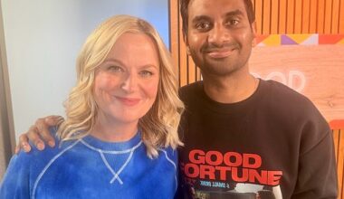 Amy Poehler has been blasted by fans after she interviewed her friend and former Parks And Recreation co-star Aziz Ansari on her Good Hang podcast