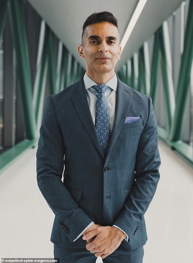 Dr. Kern Singh, an expert in minimally invasive spinal surgery, spoke to The Daily Mail
