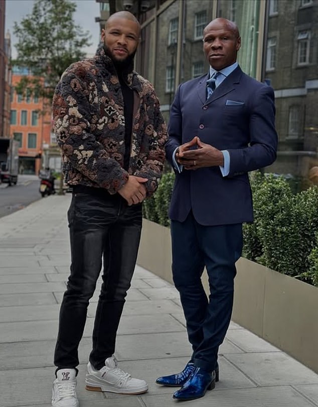 Eubank Jr, pictured with his father Chris Eubank, would not divulge what is being negotiated