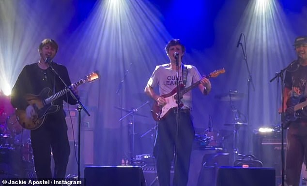 It comes as Cruz played his second secret gig earlier in the week in Brighton, watched on by proud girlfriend Jackie Apostel