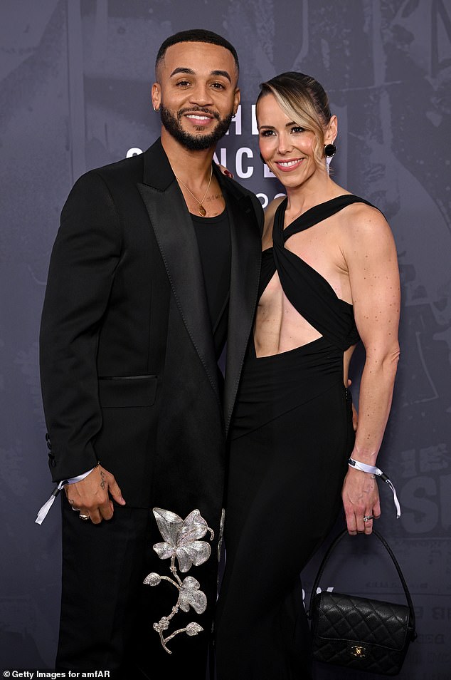 Aston Merrygold and Sarah Merrygold both appeared in good spirits at the gala