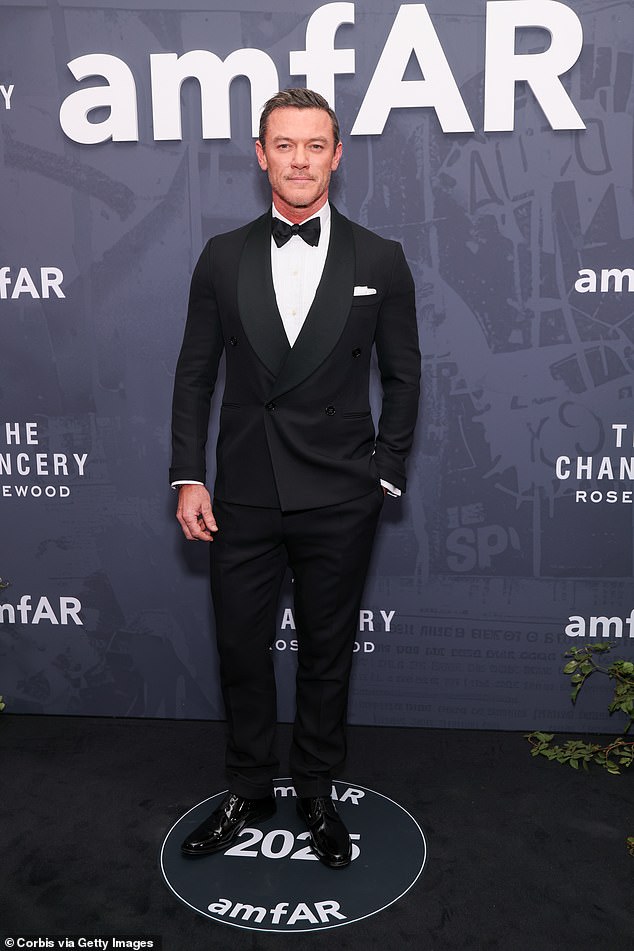 Luke Evans looked stylish
