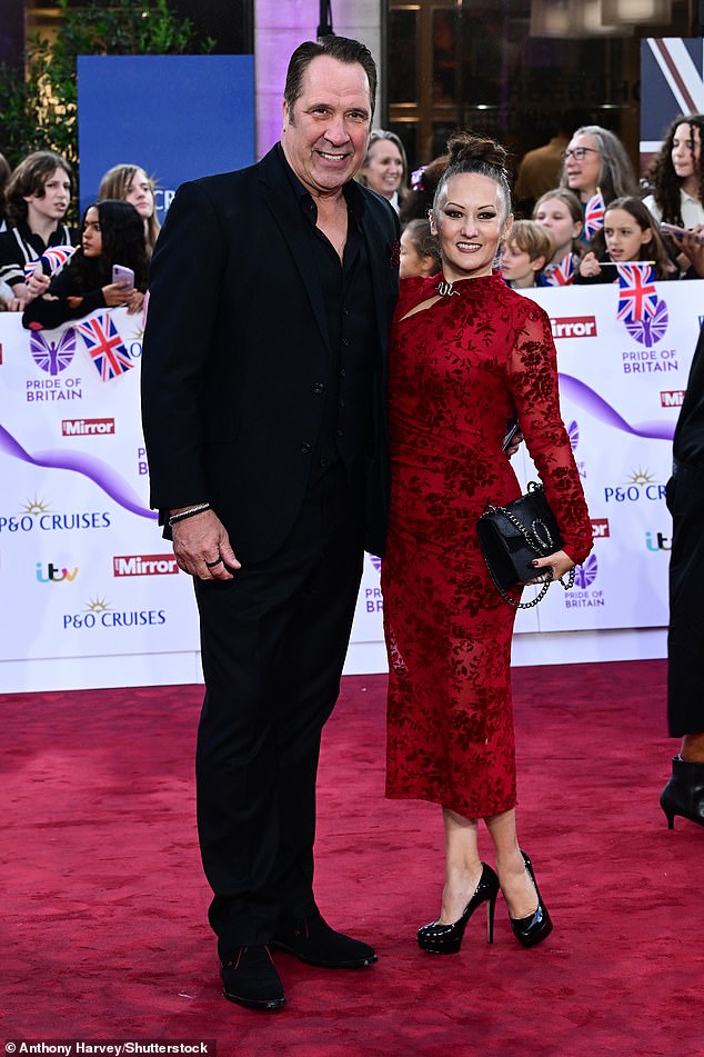 Former England goalkeeper David Seaman was joined by his wife Frankie Poultney as they enjoyed a date night at the awards together