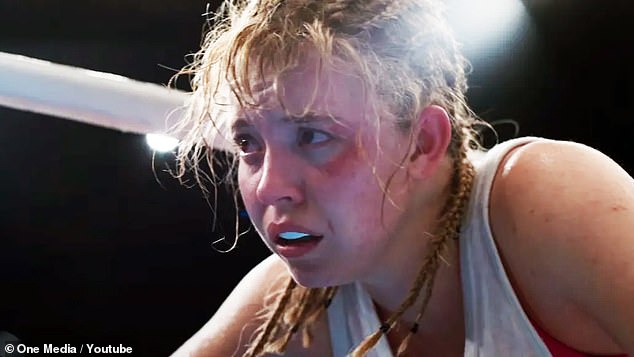 Christy packs a strong dramatic punch, as every boxing film should. Unfortunately, the blow lands below the belt (pictured Sydney Sweeney as Christy Martin)
