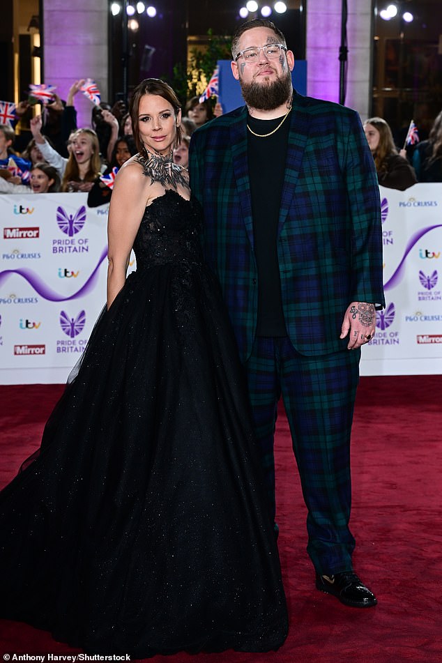 Rag'n'Bone Man was joined on the red carpet by his fiancée Zoe Beardsall