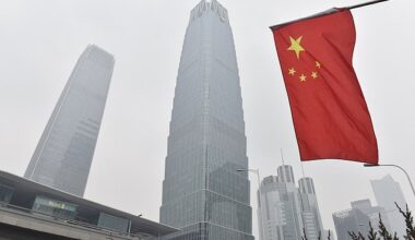 Slowdown: Official figures showed Chinese output rose at an annual rate of 4.8% in the third quarter of the year, down from 5.2% in the previous three months