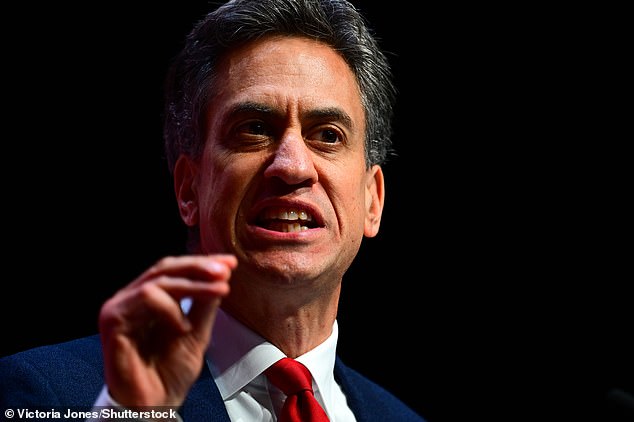 Power move: Ed Miliband set out his nuclear plan