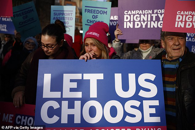 Whether to allow assisted dying stirs strong feelings, including in the UK (pictured), where a law change is being debated