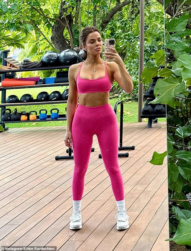 In a piece to camera interview, Khloe said at the time she was 'fatter' than she is now