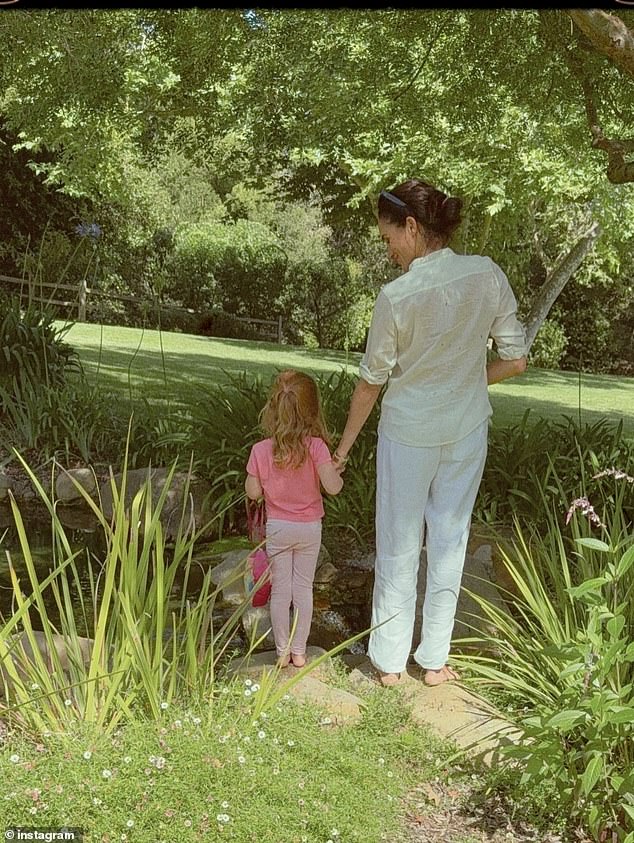 One technique Meghan uses with her young children is the 'rose and thorn' ritual which is helpful when kids often only give 'yes and no answers,' she explained. 'Our daughter she's four and she's a very strong personality and she's incredible,' Markle said.