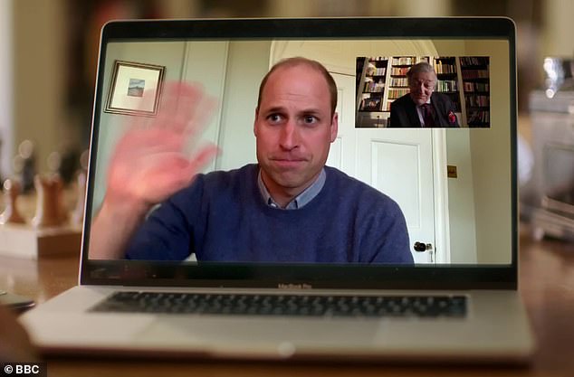 Fry joined forces with William in a Blackadder sketch in 2020 on the BBC's The Big Night In