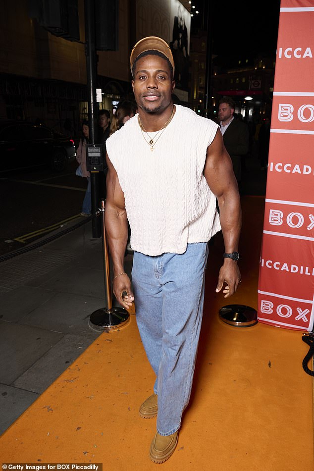 Strictly star Harry Aikines-Aryeetey enjoyed some time out at the event and was pictured on the orange carpet