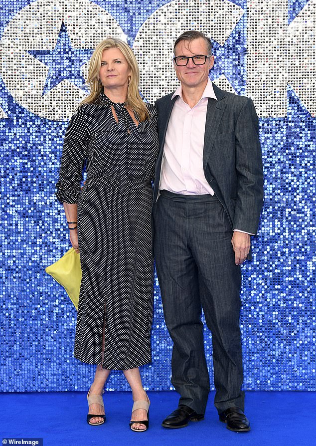 Esme's father is Susannah's businessman husband Sten Bertelsen (pictured with her husband on the red carpet in 2019)