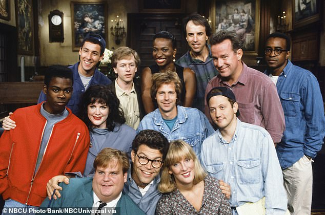 Sweeney was on SNL from 1990 to 1994 and starred alongside legends such as the late Phil Hartman, Adam Sandler, David Spade, Chris Rock, Al Franken and the late Chris Farley