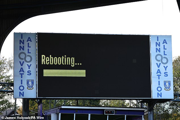 Sheffield Wednesday appeared to poke fun at hated owner Dejphon Chansiri in their first match since entering administration