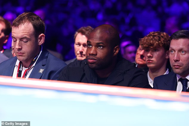 Daniel Dubois was spotted ringside supporting the Queensberry event in London