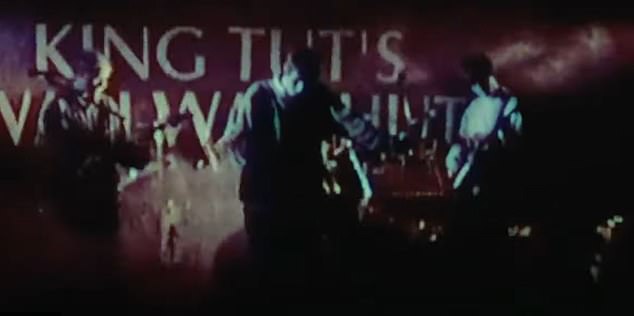 The band performing in Glasgow in 1993, on the night they were offered a record deal