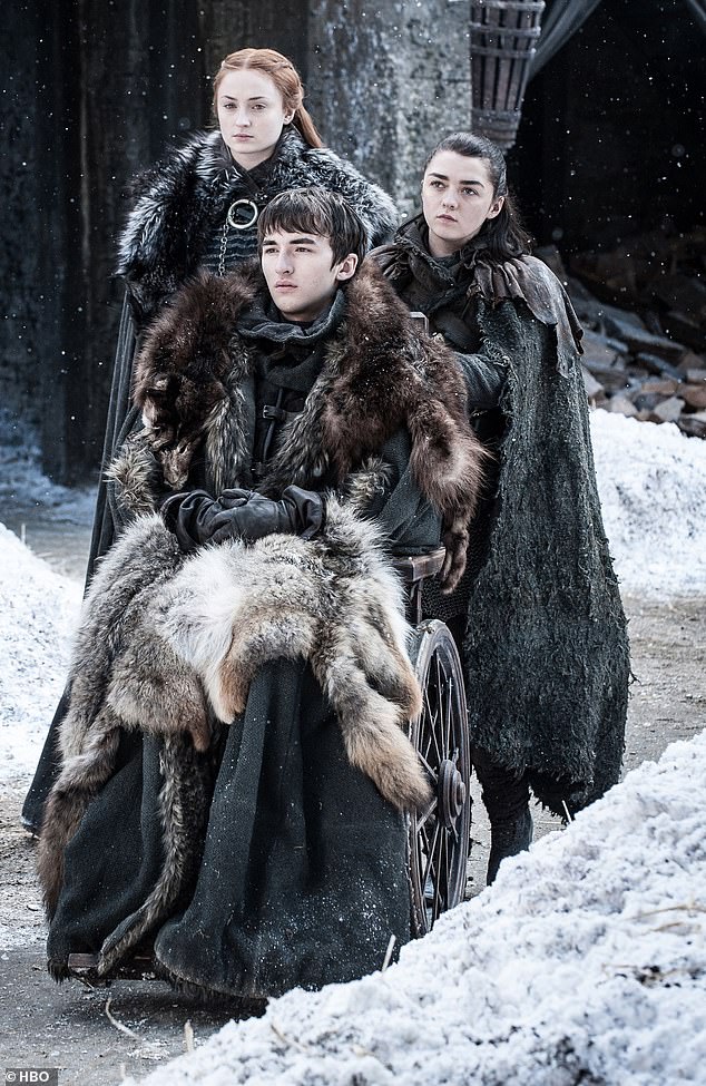 Bran was named king of the six kingdoms, Sansa (Sophie Turner) became Queen in the North while Arya (Maisie Williams) headed out to explore unknown territory