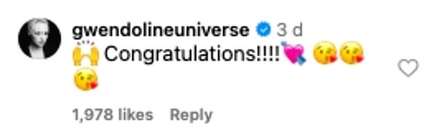 His on-screen sister, Sophie Turner (Sansa Stark), gushed in the comments: 'Congratulations Isaaaaaac!!!!!!'